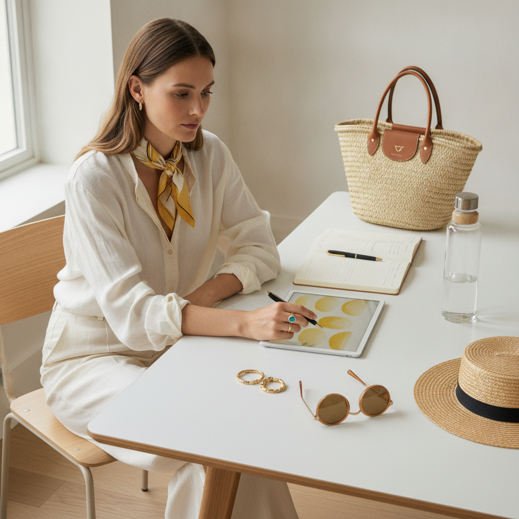 accesorii esențiale vară supporting illustration